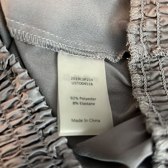 Universal Standard Glossy Halter Top in Gray Satin Size 3XS/2-4 - Picture 10 of 10